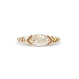 Front view of Kent Ring Marquise Lab Diamond 1.02ct by Goldpoint