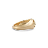 Side view of Leonard 6 Ring Old Euro Natural Diamond 1.04ct by Goldpoint Jewelry