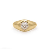 Front view of Leonard 6 Ring Old Euro Natural Diamond 1.04ct by Goldpoint Jewelry
