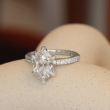 Noble Ring Hexagon Cut Lab Diamond 2.53ct