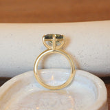 Noble Ring Emerald Cut Sapphire 3.58ct