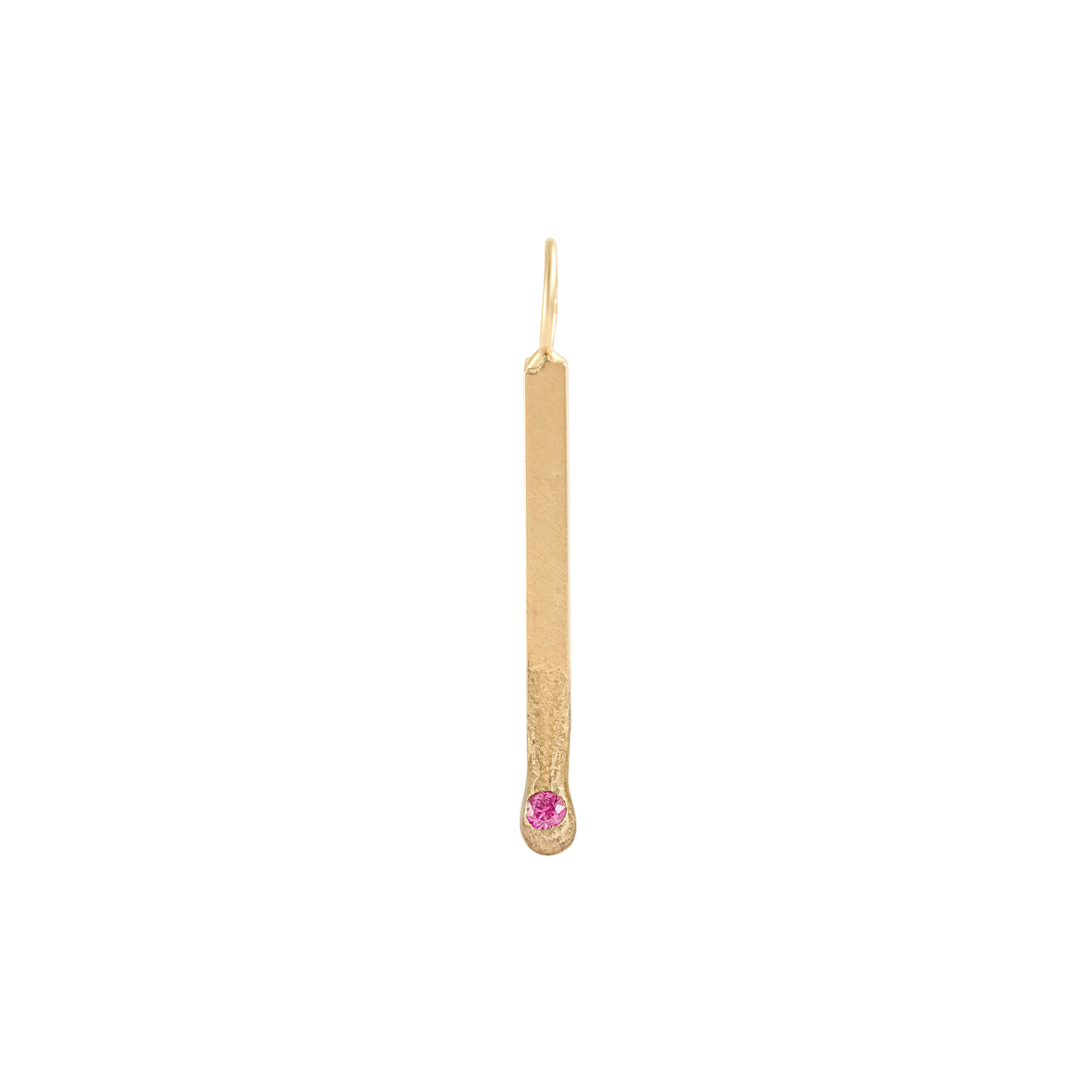 Front view of Match Charm / Round Ruby by Oxbow Designs