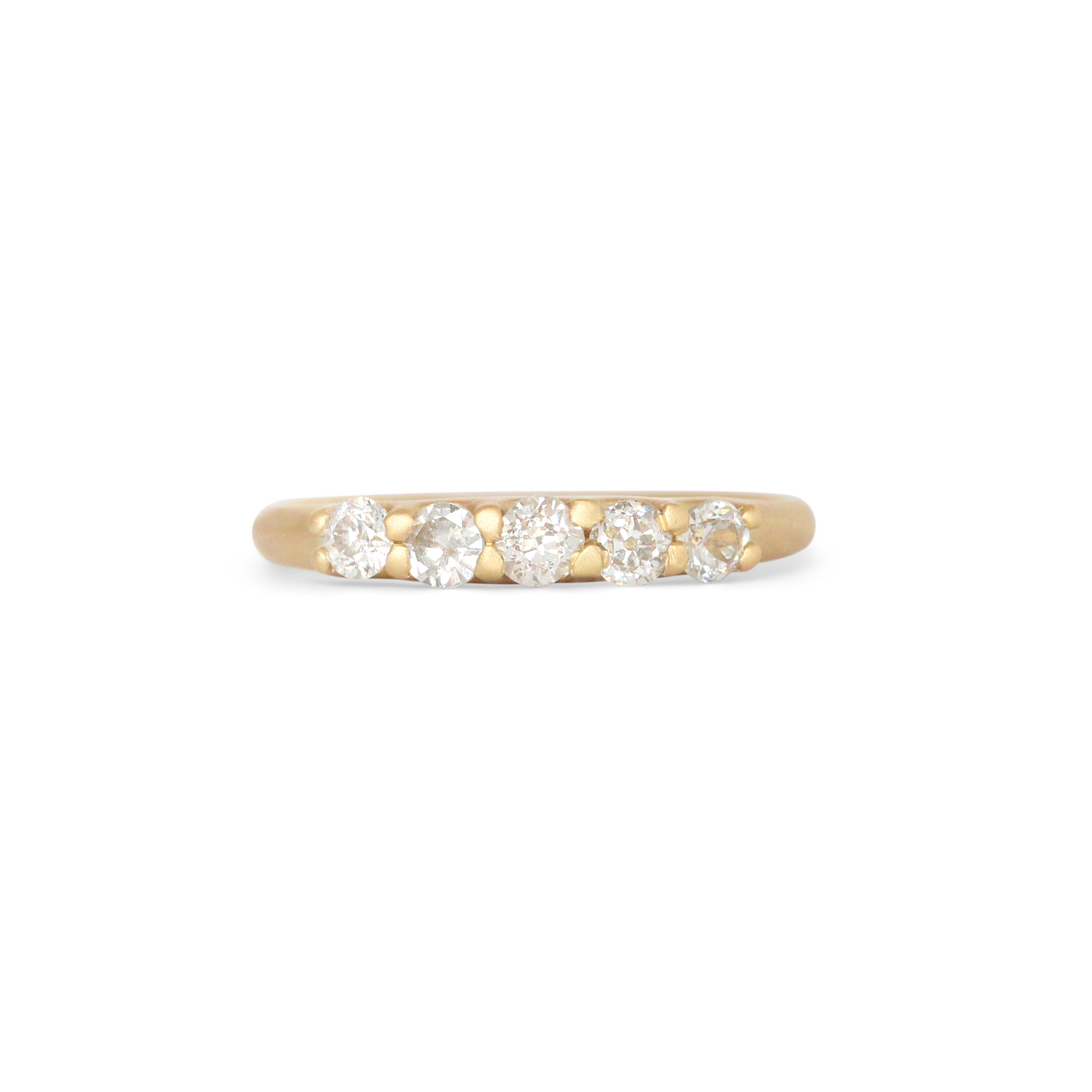 Front view of Petite Grove Ring by Erin Cuff