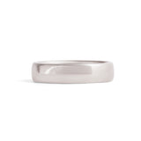 Dome Band 5mm in Platinum