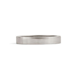 Front view of Flat Band 3mm in Platinum
