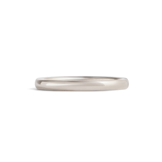Dome Band / 2mm in Platinum