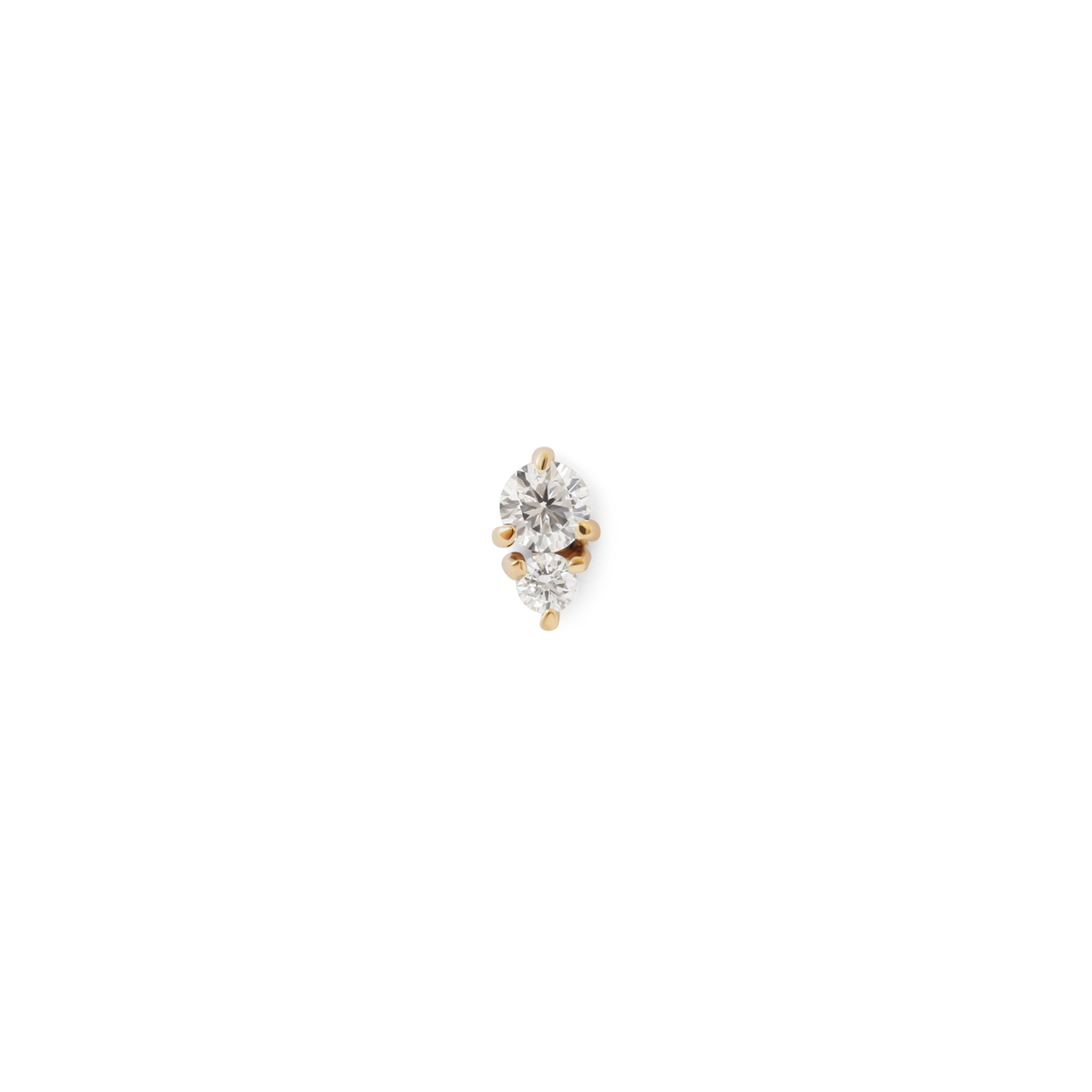 Load image into Gallery viewer, Points Earring / Lab White Diamonds
