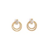 Ripple Earring / Lab Marquise Diamond by Goldpoint