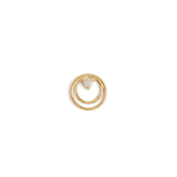 Ripple Earring / Lab Round Diamond by Goldpoint