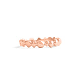Front view of Ruins Band Thin / in 14k Rose Gold by Goldpoint Jewelry