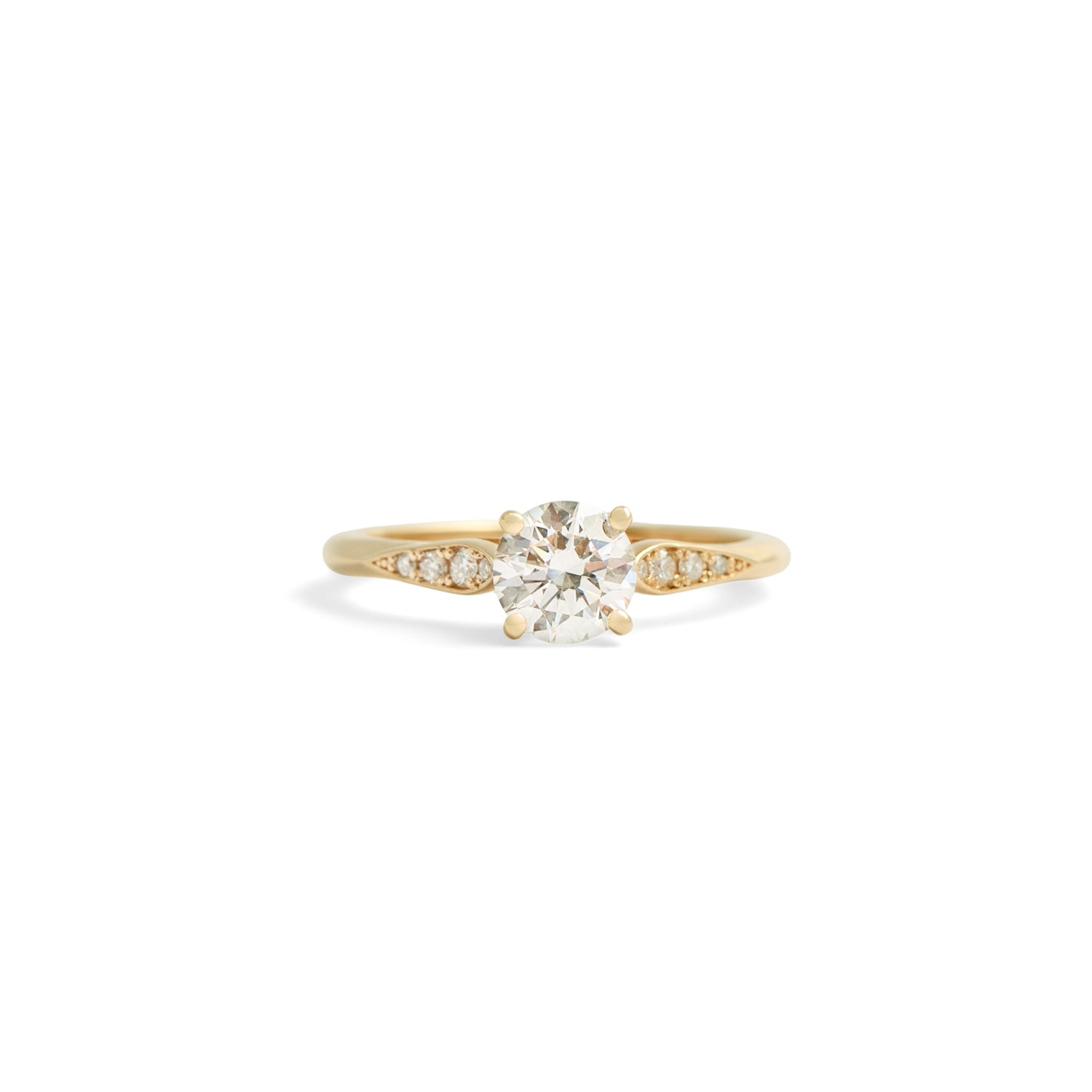 Front view of Entranced Ring / Round Lab Diamond 0.72ct by Sandy Rubin