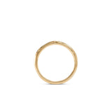 Side profile view of Demi Kinship Band / Pave Round Natural Diamonds by Sandy Rubin