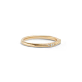 Side view of Demi Kinship Band / Pave Round Natural Diamonds by Sandy Rubin