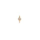 Astral Plane Stud Single / Round Natural Diamonds 2.1mm