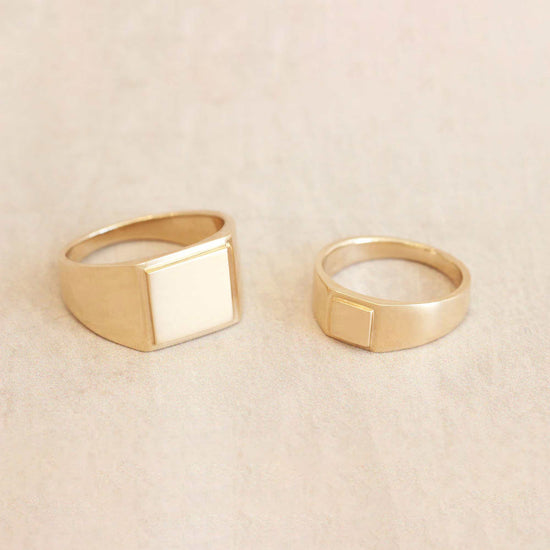 Step Signet Ring Square / Small