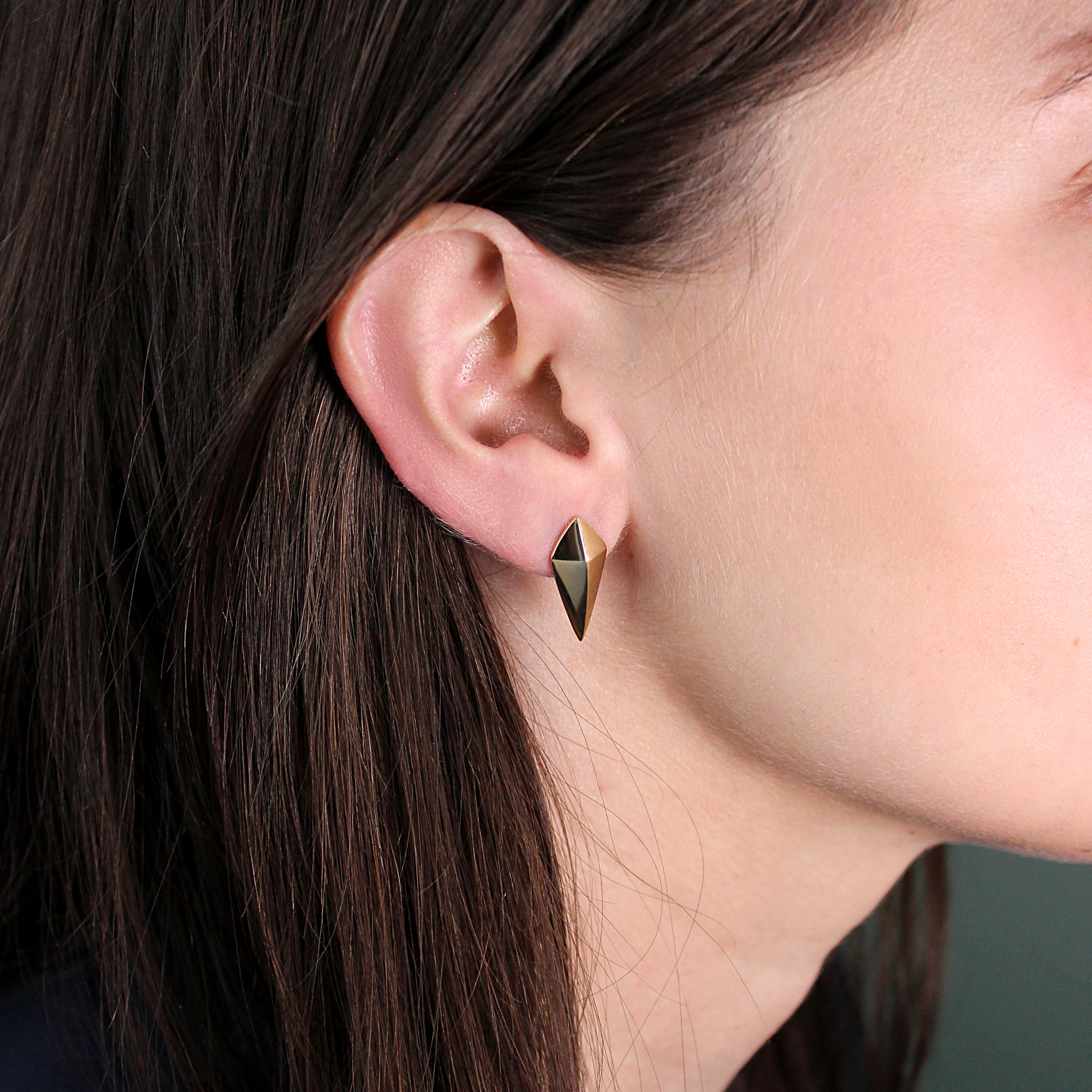 Spike Earring / Yellow Gold by Goldpoint