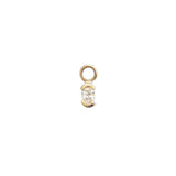 Split Bezel Charm / Lab Oval Diamond by Goldpoint