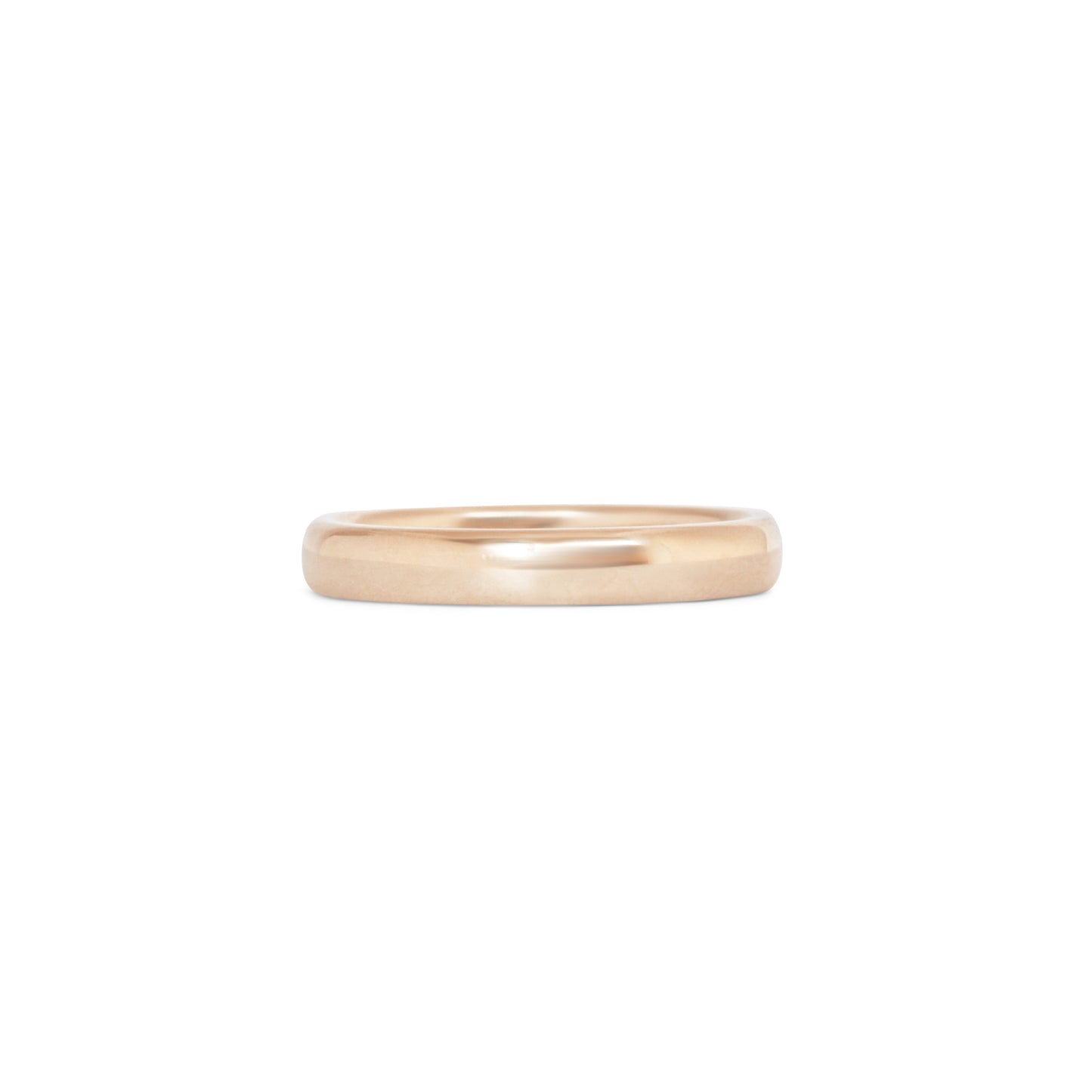 Dome Band 3mm in Yellow Gold
