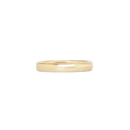 Dome Band 3mm in Yellow Gold