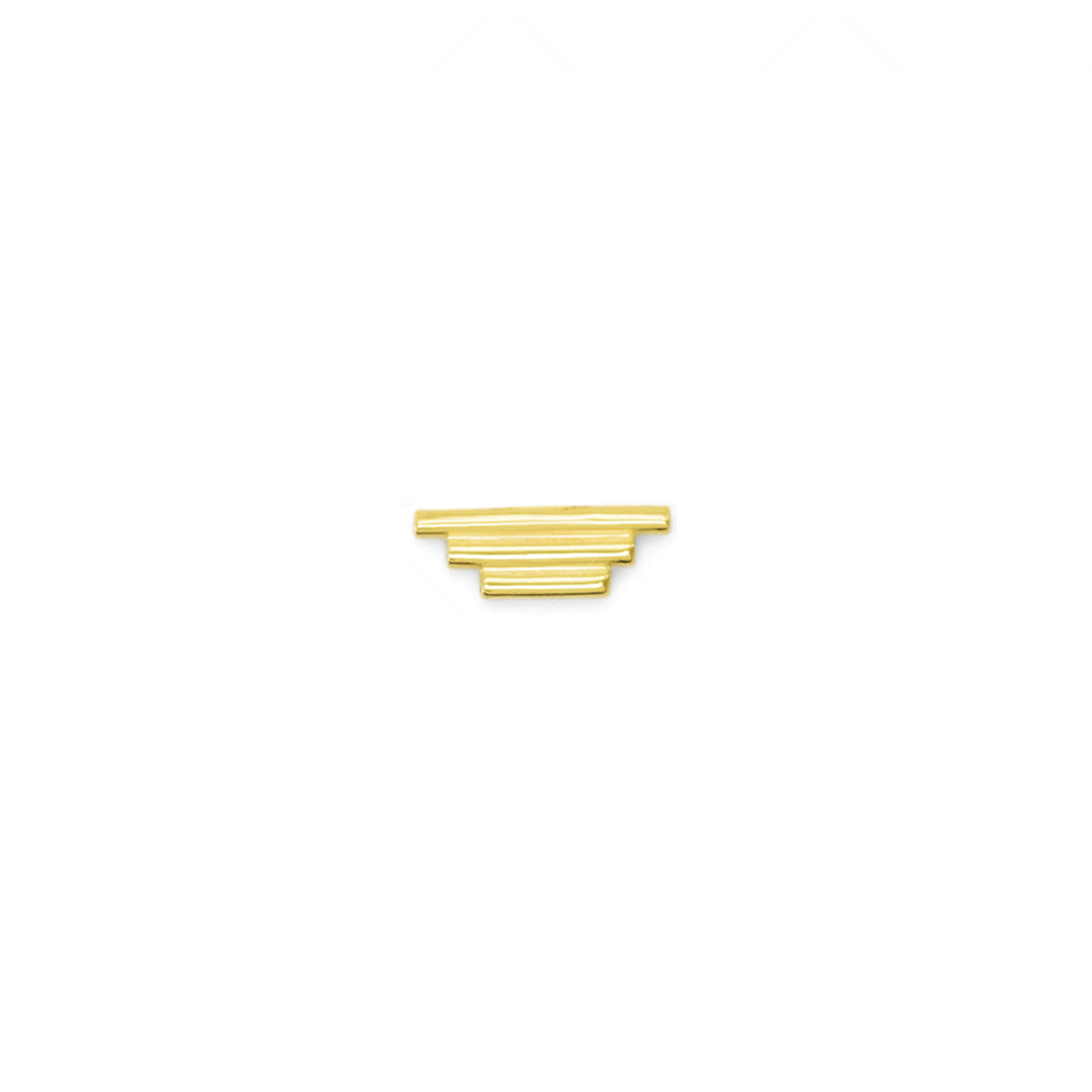 Step Pyramid Earring by Goldpoint