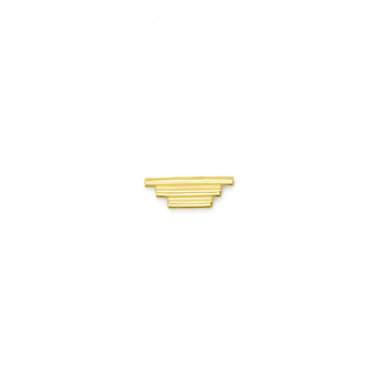 Step Pyramid Earring by Goldpoint
