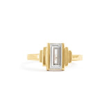 Front view of Kent Ring Baguette Lab Diamond 1.2ct by Goldpoint Jewelry