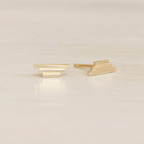 Step Pyramid Earring by Goldpoint