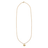 Step Frame Half Moon Necklace / Cable Chain