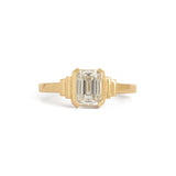 Front view of Kent Ring Emerald Cut Natural Diamond 1.1ct by Goldpoint