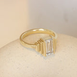 Side lifestyle view of Kent Ring Baguette Lab Diamond 1.2ct by Goldpoint