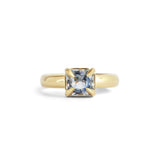 Front view of Sutton Ring Emerald Cut Sapphire 2.1ct by Goldpoint