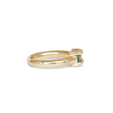 Side view of Sutton Ring Oval Sapphire 0.7ct by Goldpoint