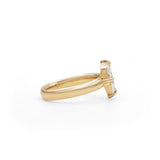 Side view of Sutton Ring / Oval Lab Diamond 2.04ct by Goldpoint Jewelry