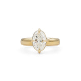 Front view of Sutton Ring / Oval Lab Diamond 2.04ct by Goldpoint Jewelry