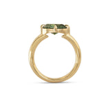 Side profile view of Sutton Ring Oval Sapphire 1.73ct by Goldpoint Jewelry