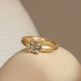 Lifestyle front view of Sutton Ring Oval Sapphire 0.7ct by Goldpoint