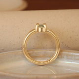 Lifestyle side profile view of Sutton Ring Oval Sapphire 0.7ct by Goldpoint