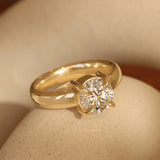 Lifestyle angled view of Sutton Ring Round Lab Diamond 2.12ct by Goldpoint