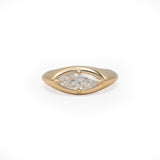 Front view of Leonard 4 Ring Marquise Diamond 1.02ct by Goldpoint Jewelry