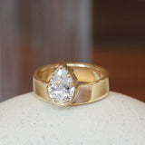 Varick Ring Pear Lab Diamond 1.55ct