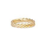Side view of Wide Kismet Band by Leili Kasraie Studio