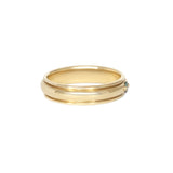 Cornice Band Wide / Bead Round Sapphire