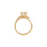 Side profile view of Wythe Ring Elongated Cushion Lab Diamond 2.1ct by Goldpoint Jewelry