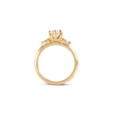 Side profile view of Wythe Ring Oval Lab Diamond 1.51ct by Goldpoint Jewelry