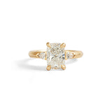Front view of Wythe Ring Elongated Cushion Lab Diamond 2.1ct by Goldpoint Jewelry