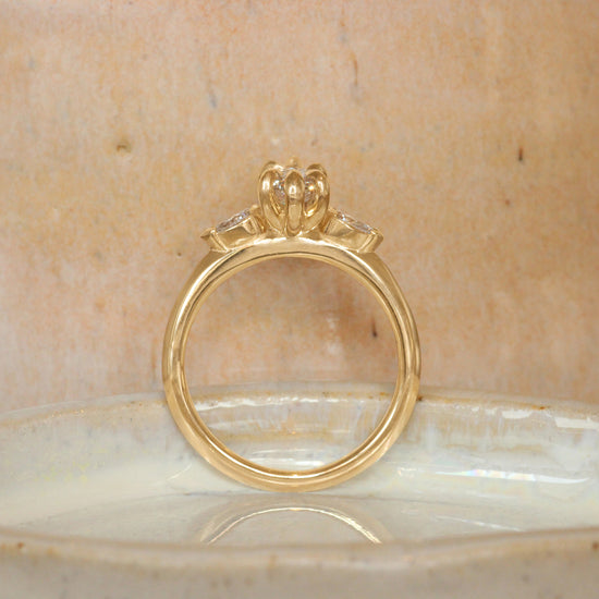 Lifestyle side profile view of Wythe Ring Marquise Lab Diamond 1.04ct by Goldpoint
