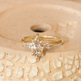 Lifestyle angled view of Wythe Ring Marquise Lab Diamond 1.04ct by Goldpoint Jewelry