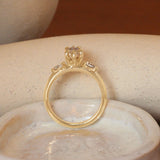 Lifestyle side profile view of Wythe Ring Marquise Lab Diamond 1.56ct by Goldpoint Jewelry