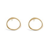 Amorphous Earring / Large Circle by Goldpoint