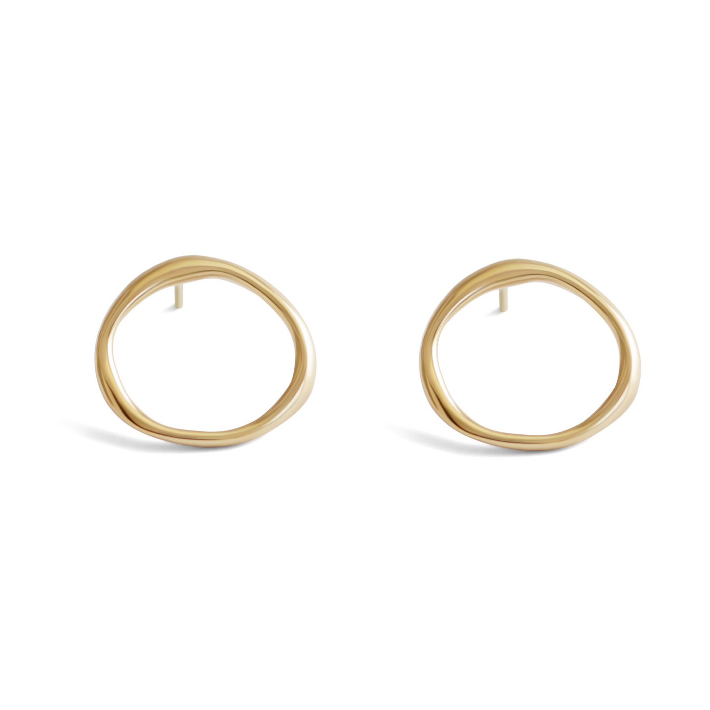 Amorphous Earring / Large Circle by Goldpoint